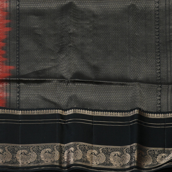 Hayagrivas Rust Orange Handloom Soft Silk Saree KSBE87A13-3