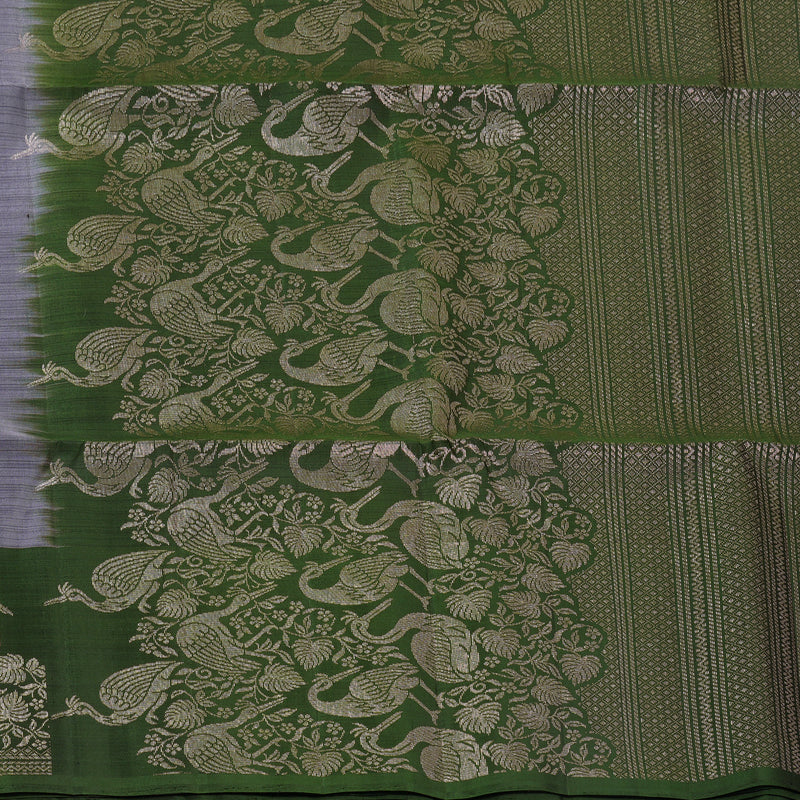 Hayagrivas Lilac-Grey Handloom Soft Silk Saree KSBE87A14-1