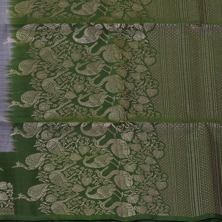 Hayagrivas Lilac-Grey Handloom Soft Silk Saree KSBE87A14-1