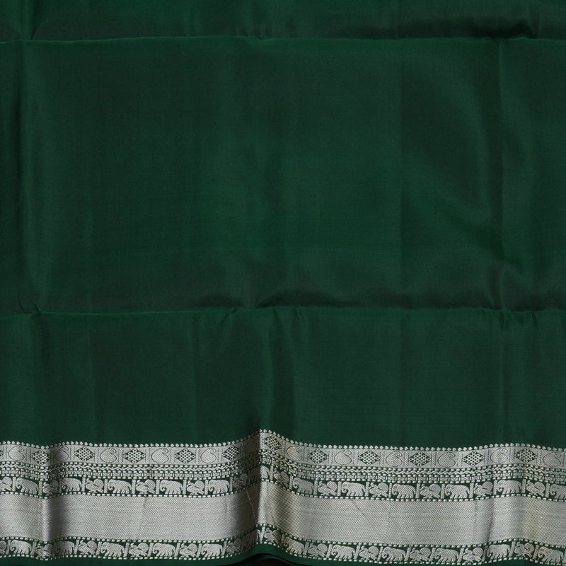 Hayagrivas Bottle Green Handloom Soft Silk Saree KSBE87A6-2