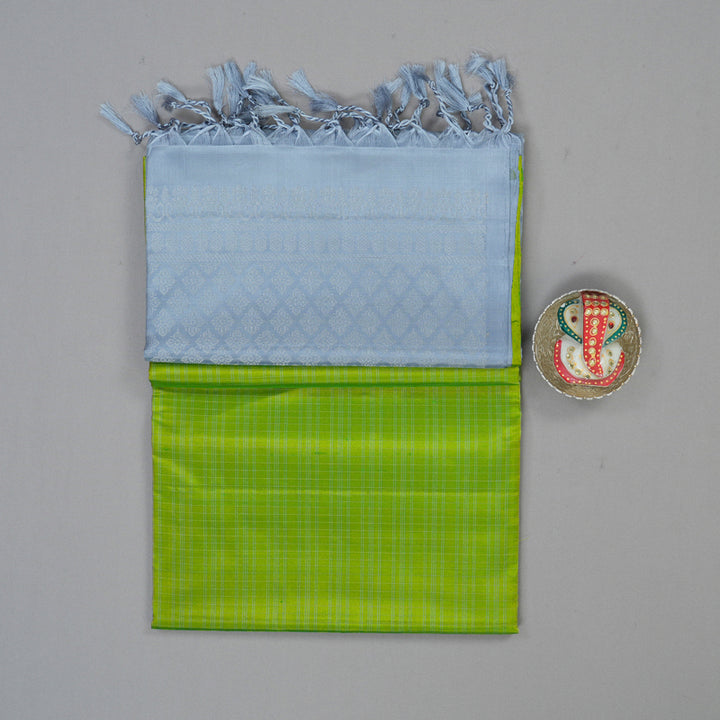 Hayagrivas Fluorescent Green Handloom Soft Silk Saree KSBE87A7-3