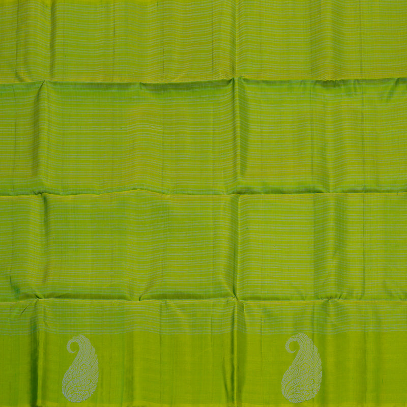 Hayagrivas Fluorescent Green Handloom Soft Silk Saree KSBE87A7-3