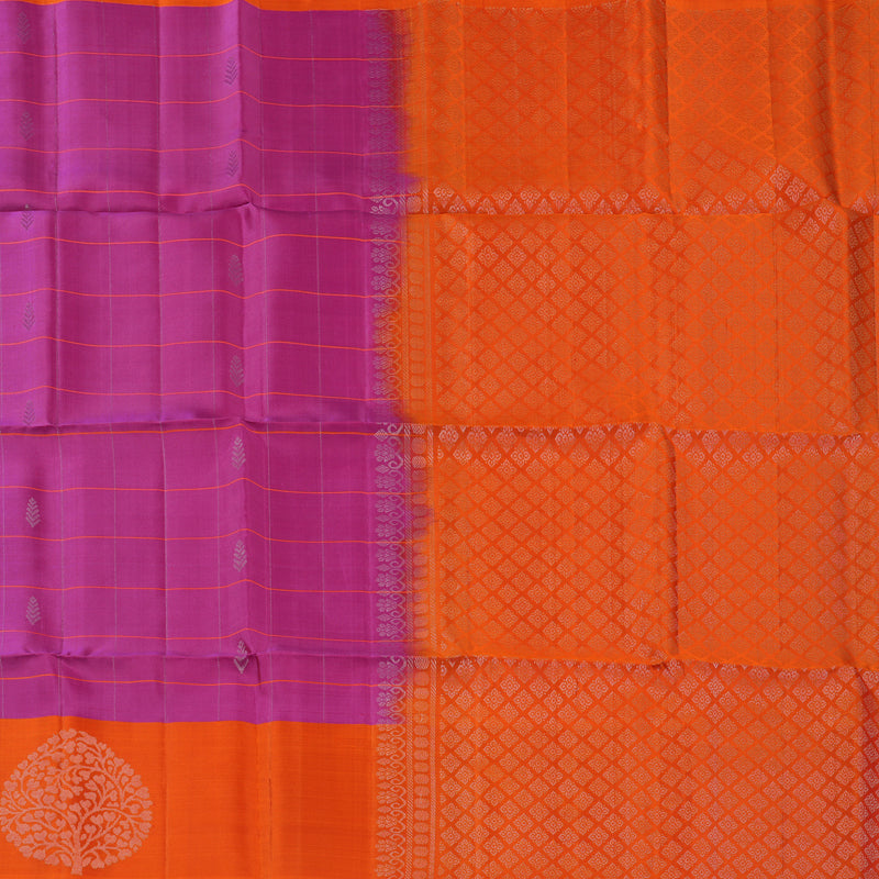 Hayagrivas Purple Handloom Soft Silk Saree KSBE87A8-1