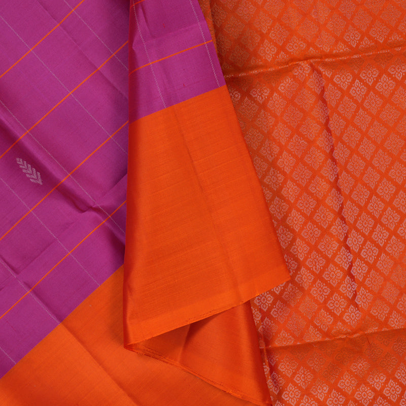 Hayagrivas Purple Handloom Soft Silk Saree KSBE87A8-1
