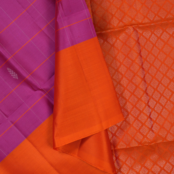 Hayagrivas Purple Handloom Soft Silk Saree KSBE87A8-1
