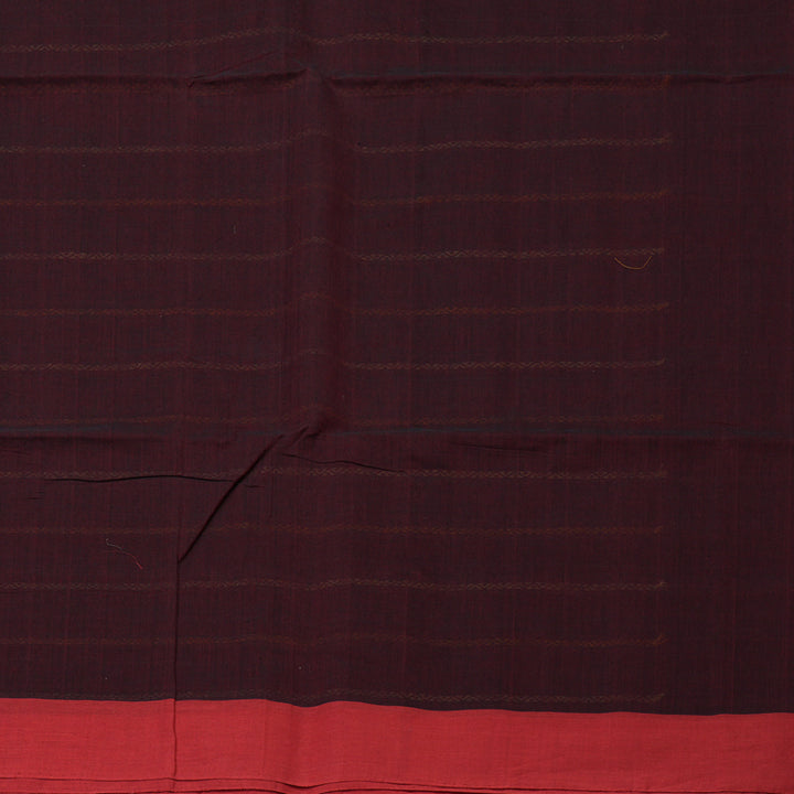 Hayagrivas Wine Maroon Handloom Cotton Saree KSBE89A11-1