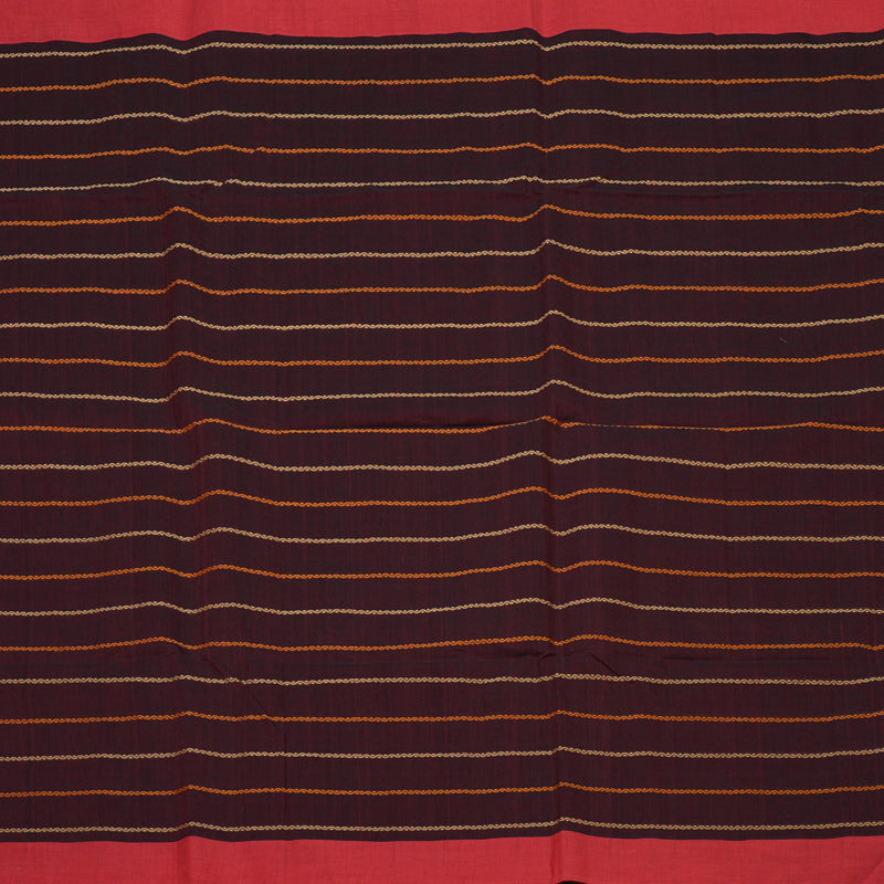 Hayagrivas Wine Maroon Handloom Cotton Saree KSBE89A11-1