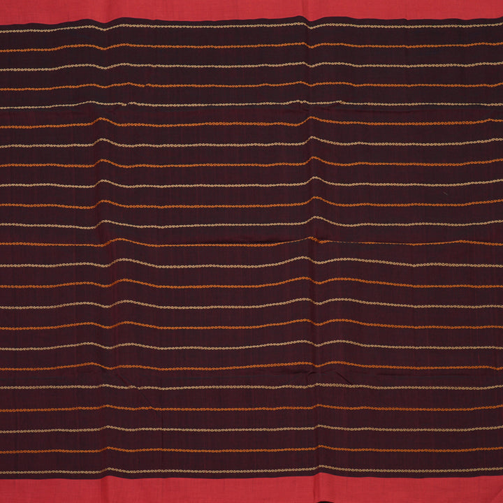 Hayagrivas Wine Maroon Handloom Cotton Saree KSBE89A11-1