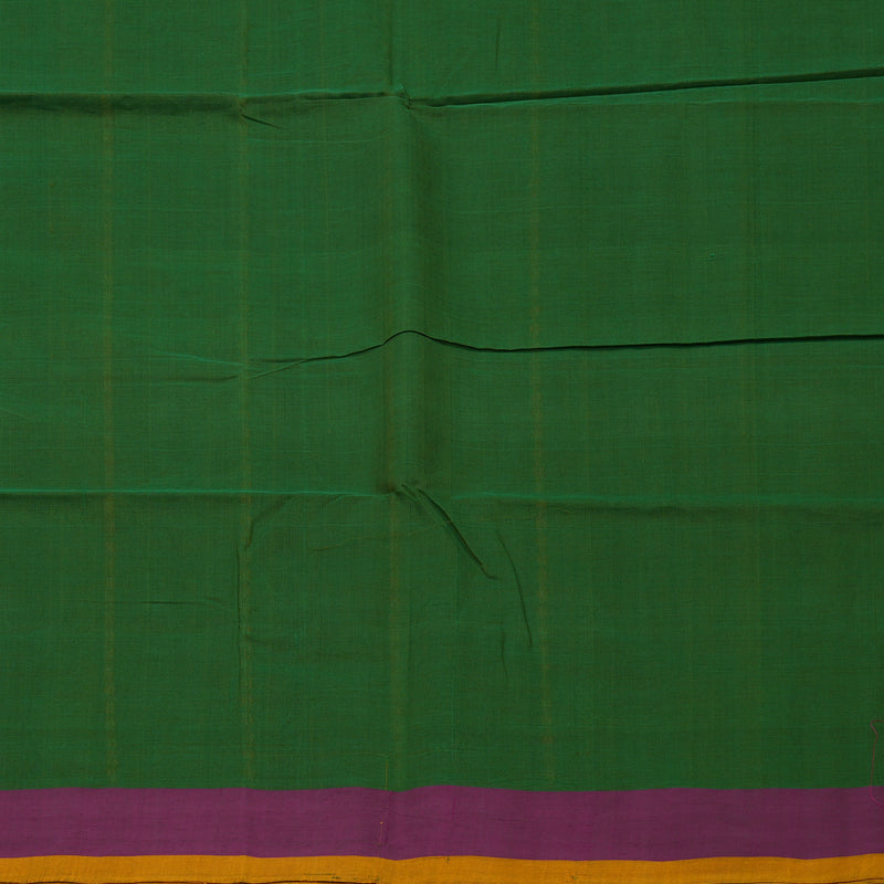 Hayagrivas Green Handloom Cotton Saree KSBE89A2-3