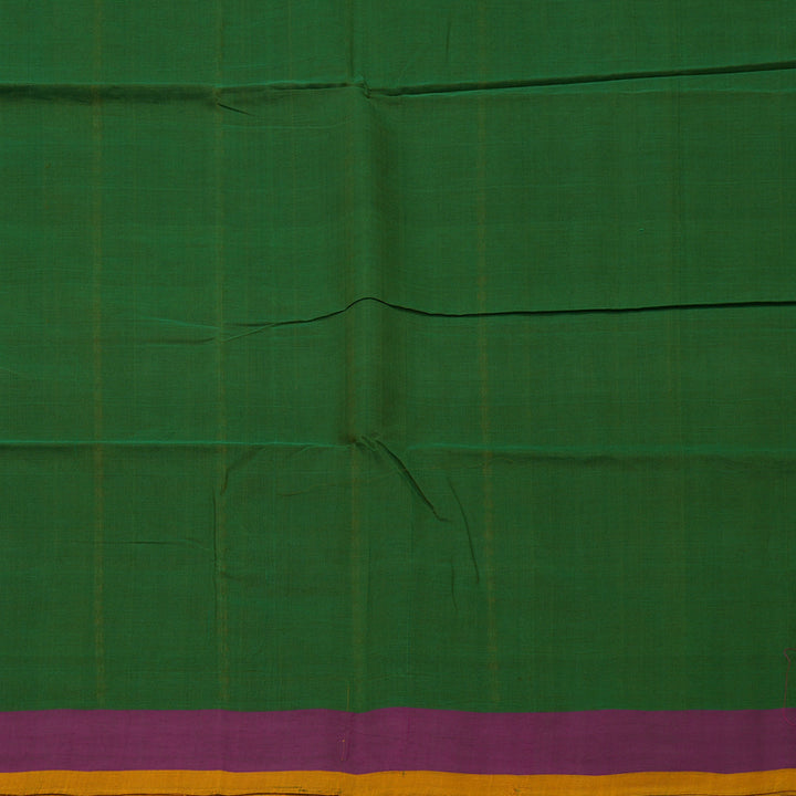 Hayagrivas Green Handloom Cotton Saree KSBE89A2-3