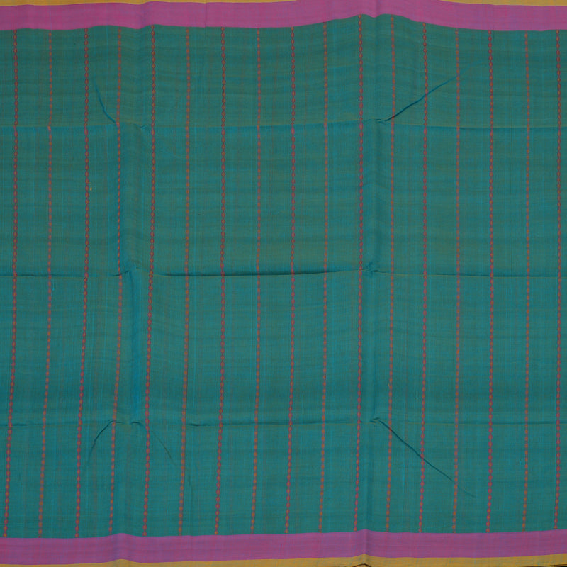 Hayagrivas Cyan Blue Handloom Cotton Saree KSBE89A2-4
