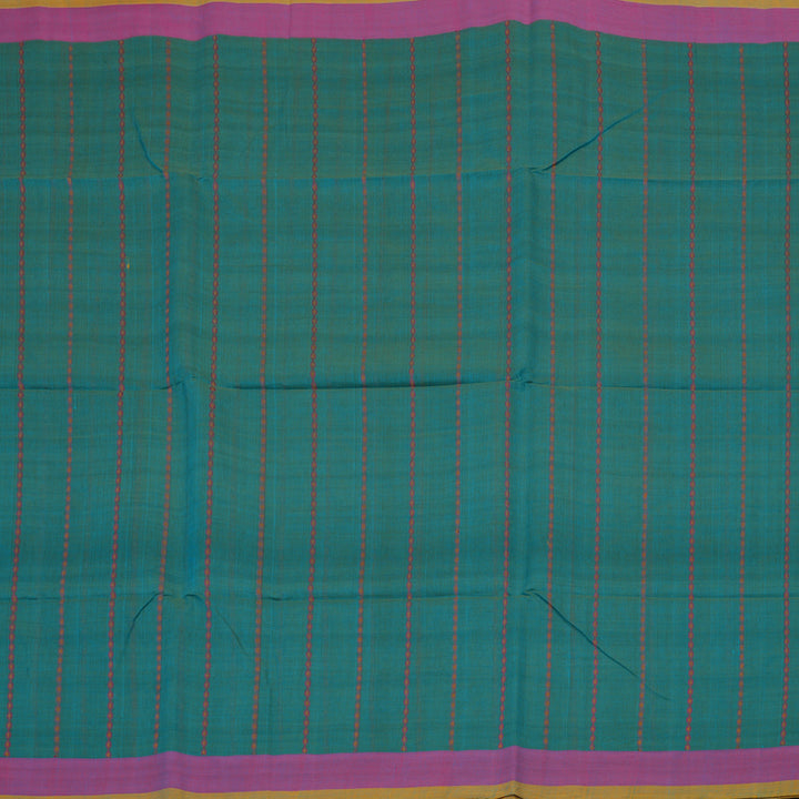 Hayagrivas Cyan Blue Handloom Cotton Saree KSBE89A2-4