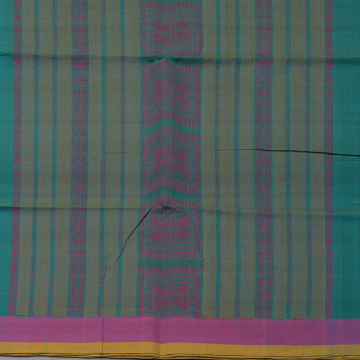 Hayagrivas Cyan Blue Handloom Cotton Saree KSBE89A2-4