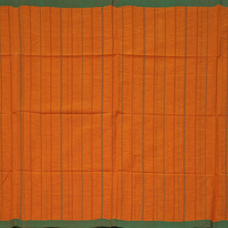 Hayagrivas Turmeric Orange Handloom Cotton Saree KSBE89A4-2