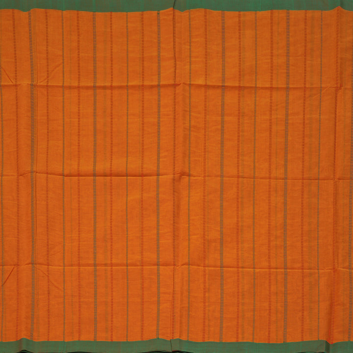 Hayagrivas Turmeric Orange Handloom Cotton Saree KSBE89A4-2