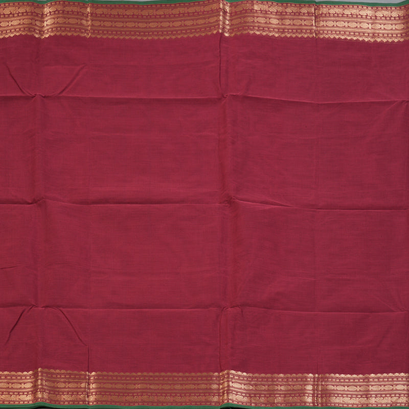 Hayagrivas Maroon Handloom Cotton Saree KSBE89A7-3