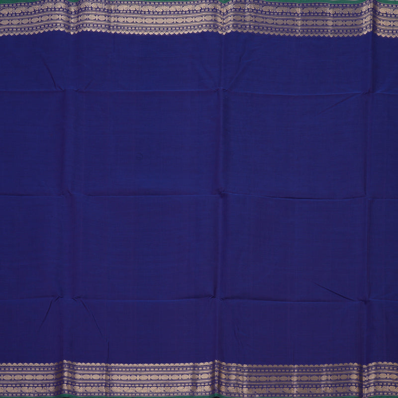 Hayagrivas Purplish-Blue Handloom Cotton Saree KSBE89A7-4