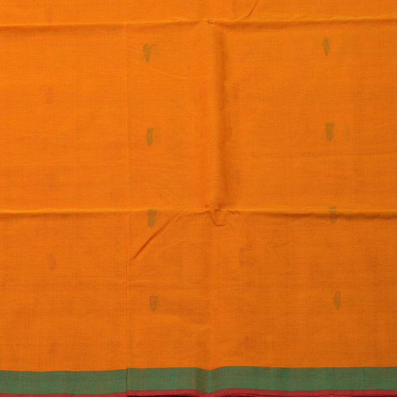 Hayagrivas Orange Handloom Cotton Saree KSBE90A11-2