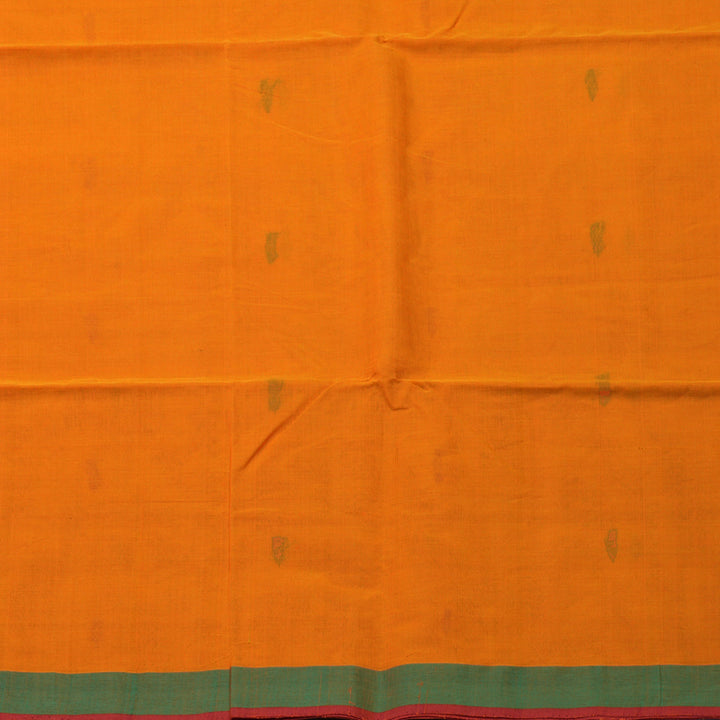 Hayagrivas Orange Handloom Cotton Saree KSBE90A11-2