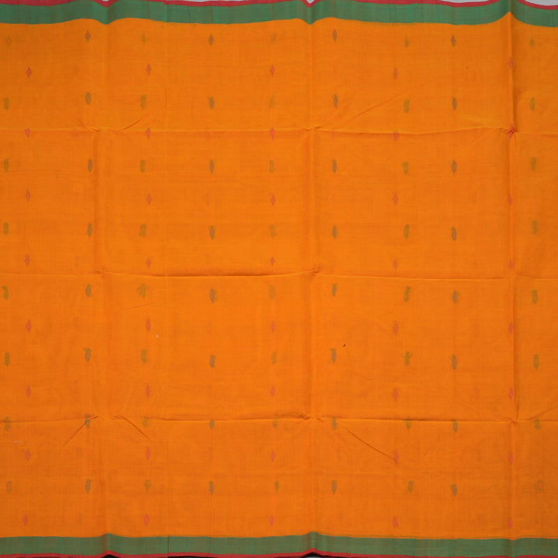 Hayagrivas Orange Handloom Cotton Saree KSBE90A11-2