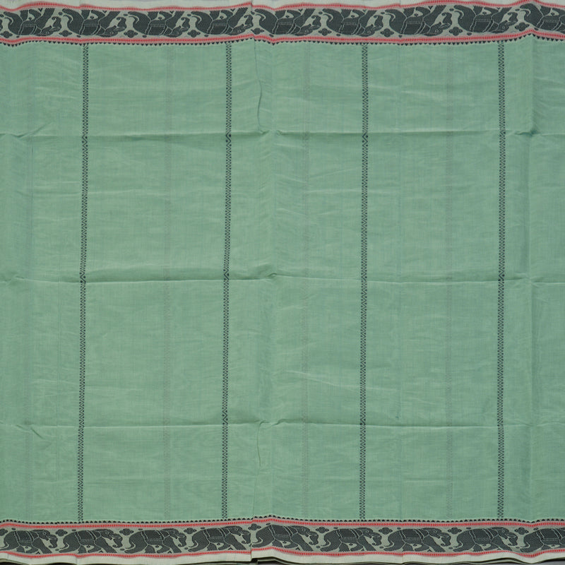Hayagrivas Pastel Green Handloom Cotton Saree KSBE90A2-2