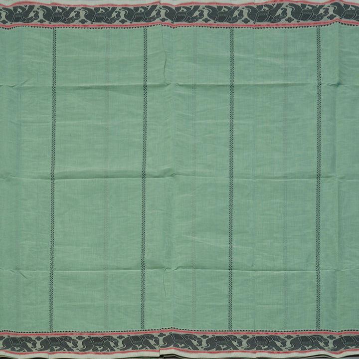 Hayagrivas Pastel Green Handloom Cotton Saree KSBE90A2-2