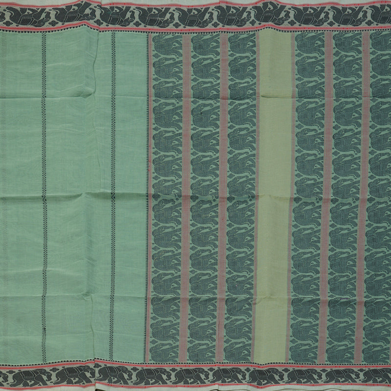 Hayagrivas Pastel Green Handloom Cotton Saree KSBE90A2-2