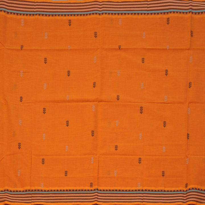 Hayagrivas Orange Handloom Cotton Saree KSBE90A5-5