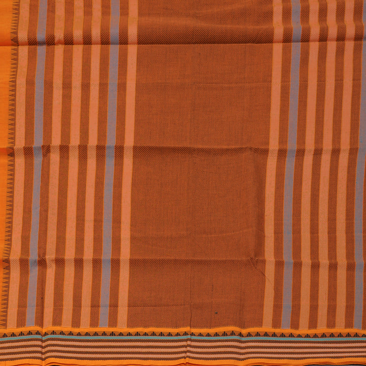 Hayagrivas Orange Handloom Cotton Saree KSBE90A5-5