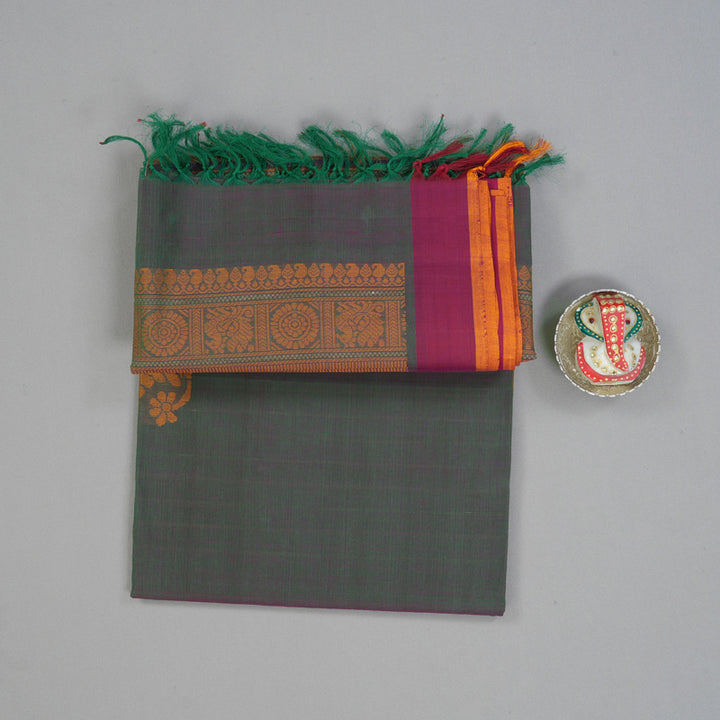 Hayagrivas Mayilkazhuthu Handloom Cotton Saree KSBE90A6-2
