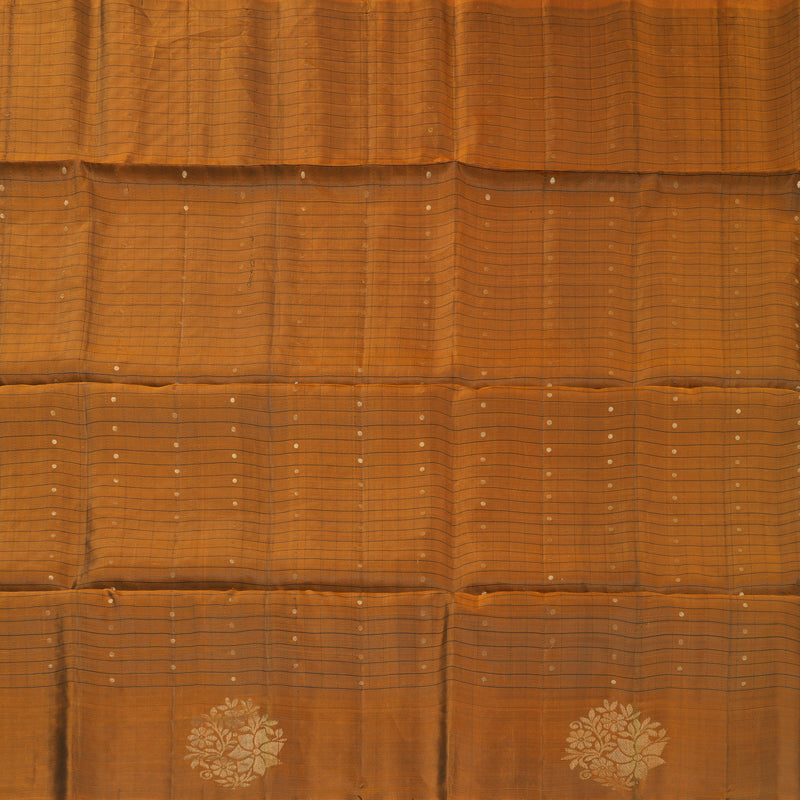 Hayagrivas Rust Orange Handloom Soft Silk Saree KSBE91A6-3