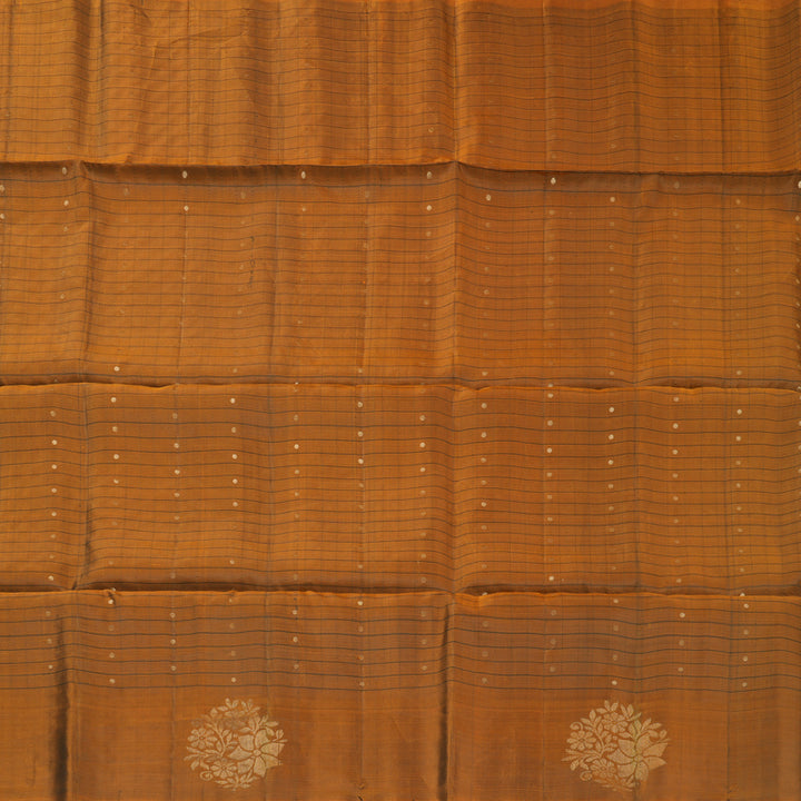 Hayagrivas Rust Orange Handloom Soft Silk Saree KSBE91A6-3