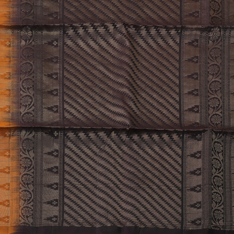 Hayagrivas Rust Orange Handloom Soft Silk Saree KSBE91A6-3