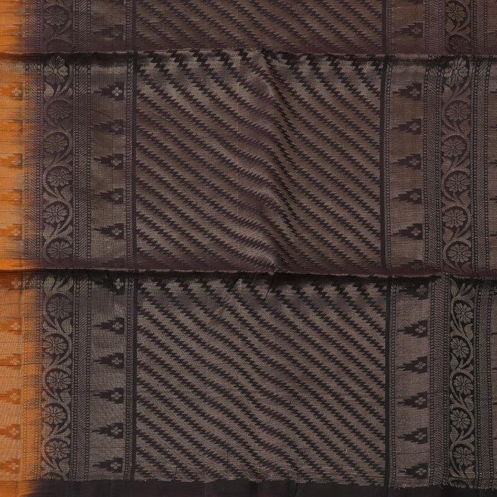 Hayagrivas Rust Orange Handloom Soft Silk Saree KSBE91A6-3
