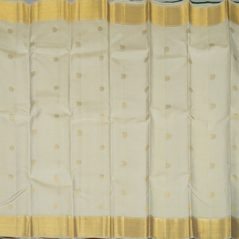 Hayagrivas Handloom Beige Kanjivaram Silk Saree KSBE96A15-1