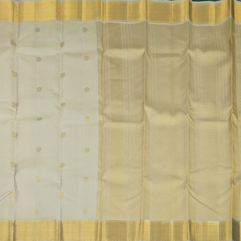 Hayagrivas Handloom Beige Kanjivaram Silk Saree KSBE96A15-1