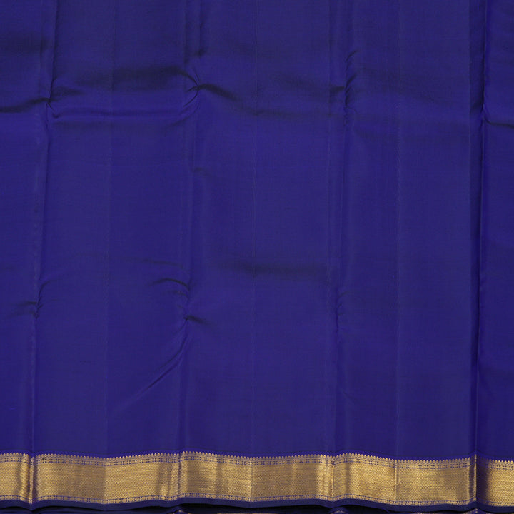 Hayagrivas Handloom Purplish-Blue Kanjivaram Silk Saree KSBE96A4-6