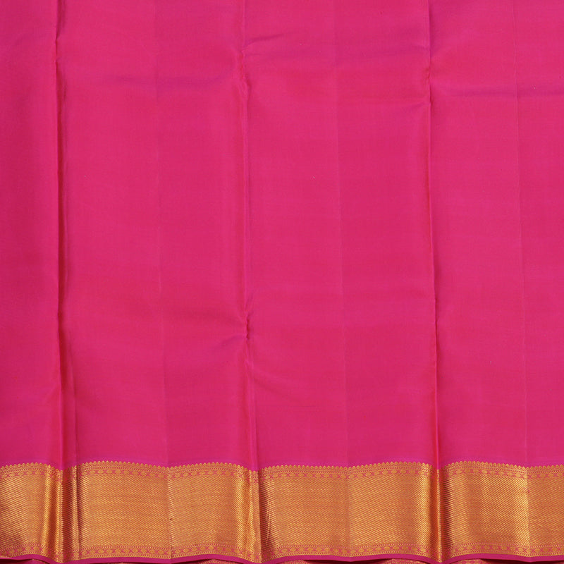 Hayagrivas Handloom Sandal Kanjivaram Silk Saree with Pink Border KSBE96A7-1