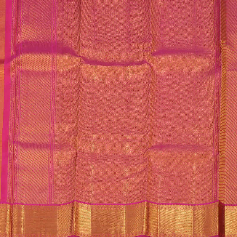 Hayagrivas Handloom Sandal Kanjivaram Silk Saree with Pink Border KSBE96A7-1