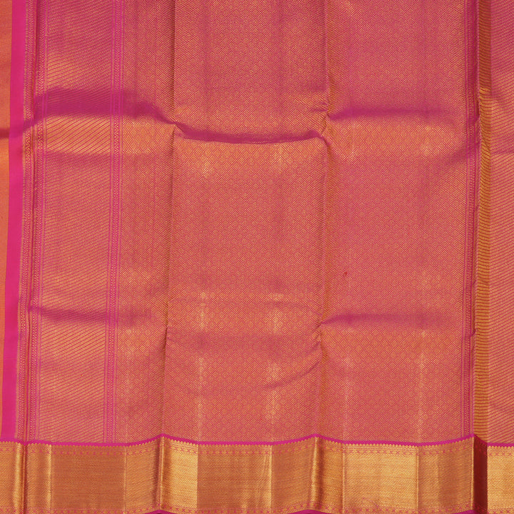 Hayagrivas Handloom Sandal Kanjivaram Silk Saree with Pink Border KSBE96A7-1