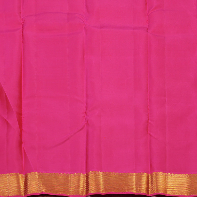 Hayagrivas Handloom Karum Pachai Kanjivaram Silk Saree with Purple Border KSBE96A8-4