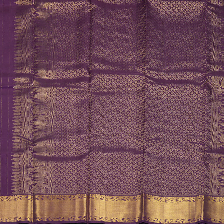 Hayagrivas Handloom Purple Kanjivaram Silk Saree KSBF528G1-3