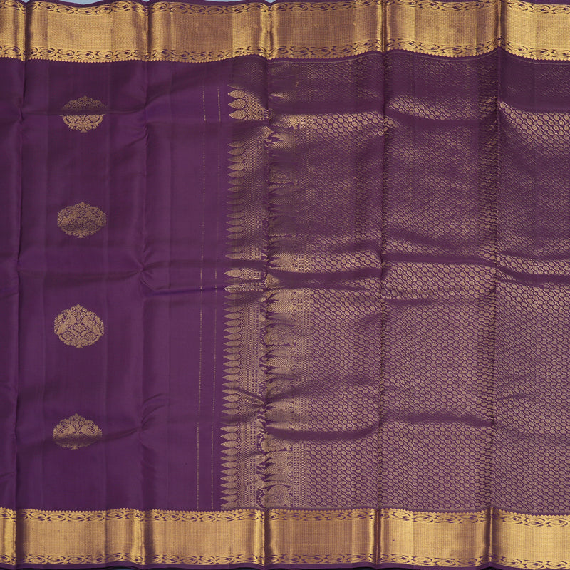 Hayagrivas Handloom Purple Kanjivaram Silk Saree KSBF528G1-3