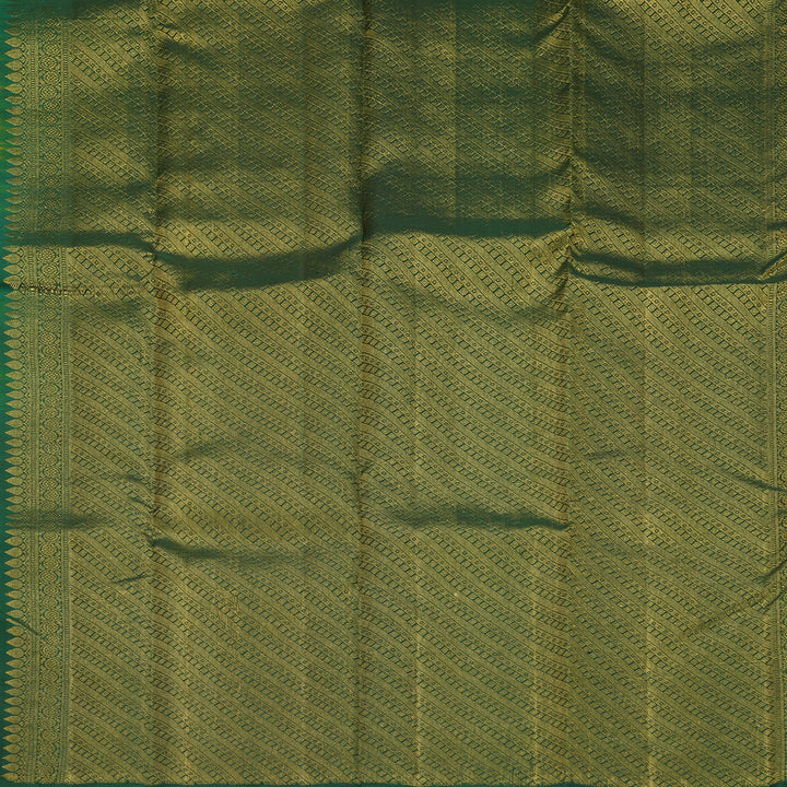 Hayagrivas Handloom Mustard Yellow Kanjivaram Silk Saree KSBF528G12-6