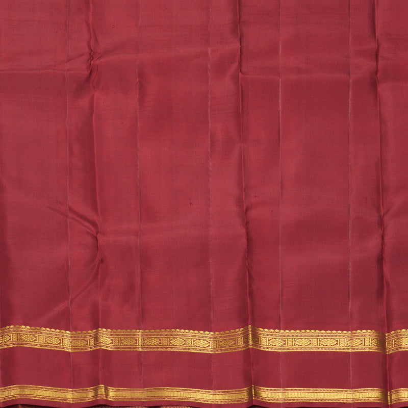 Hayagrivas Handloom Multicolour Checks Kanjivaram Silk Saree with Maroon Border KSBF651G5-1