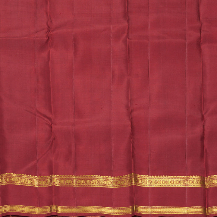 Hayagrivas Handloom Multicolour Checks Kanjivaram Silk Saree with Maroon Border KSBF651G5-1