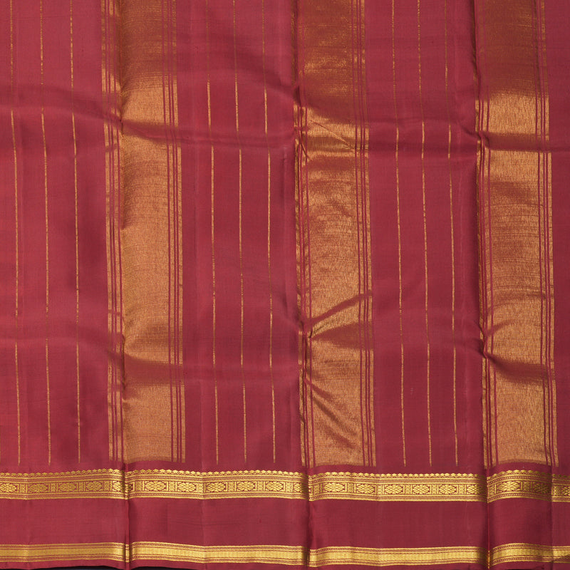 Hayagrivas Handloom Multicolour Checks Kanjivaram Silk Saree with Maroon Border KSBF651G5-1