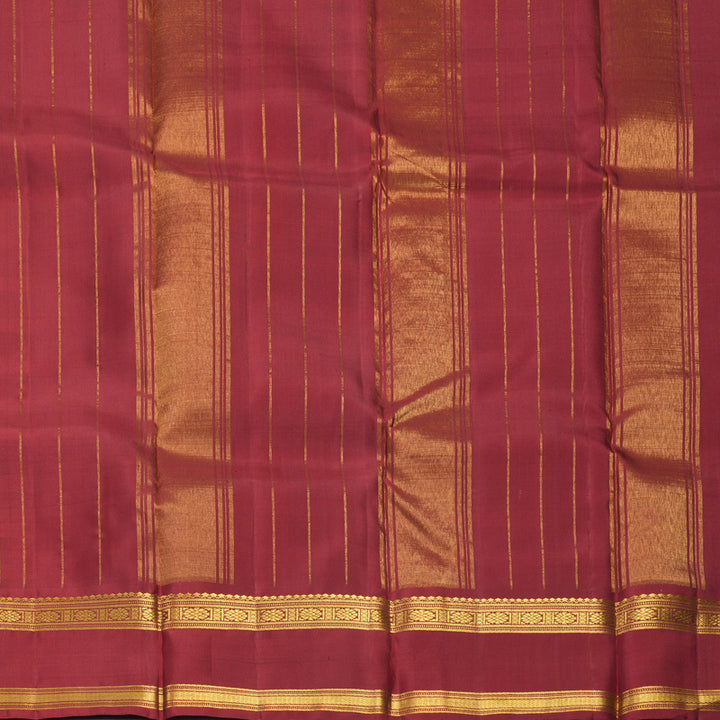 Hayagrivas Handloom Multicolour Checks Kanjivaram Silk Saree with Maroon Border KSBF651G5-1