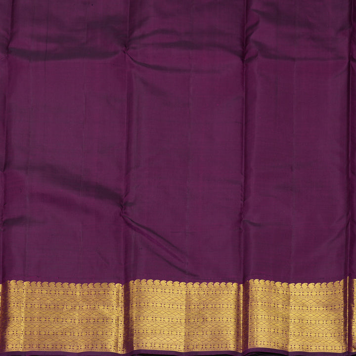 Hayagrivas Handloom Dry Mehandi Green Kanjivaram Silk Saree with Vadamalli Border KSBE662G8-14