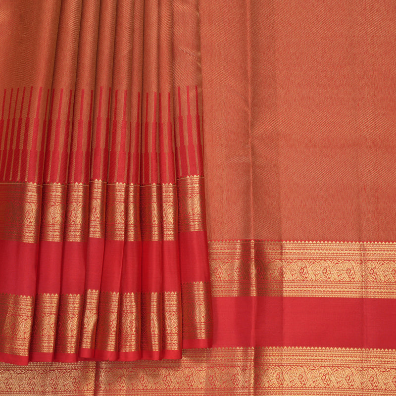 Hayagrivas Handloom Red Kanjivaram Silk Saree KSBF709G6-2